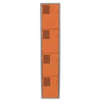 Locker Color Naranja - 4 Puertas