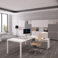 Escritorio moderno de muebles de oficina monterrey Escritorio de oficina ejecutivo en forma de L